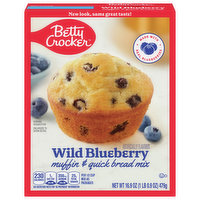 Betty Crocker Muffin & Quick Bread Mix, Wild Blueberry, 16.9 Ounce