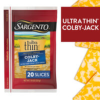 SARGENTO Sargento® Colby-Jack Natural Cheese Ultra Thin® Slices, 20 slices, 8.202 Ounce