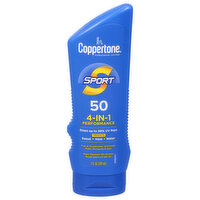 Coppertone Sport Sunscreen Lotion, 4-in-1 Performance, Broad Spectrum SPF 50, 7 Fluid ounce