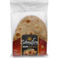 Stonefire Naan, Whole Grain, 2 Pack, 2 Each