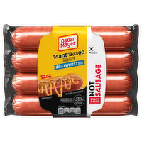 Oscar Mayer Sausages, Plant Based, Bratwurst Style, 10.7 Ounce