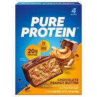 Pure Protein Bar, Gluten Free, Chocolate Peanut Butter, 4 Each