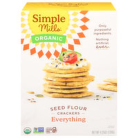 Simple Mills Crackers, Seed Flour, Everything, 4.25 Ounce