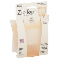 Zip Top Snack Container, Baby, 4 Ounce, 1 Each