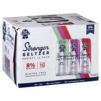 Pabst Blue Ribbon Stronger Seltzer, Variety 12 Pack, 12 Each