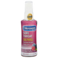 Chloraseptic Sore Throat, Max Strength, Spray, Wild Berries, 4 Fluid ounce