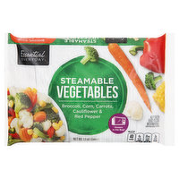 Essential Everyday Vegetables, Steamable, Broccoli, Corn, Carrots, Cauliflower & Red Pepper, 12 Ounce