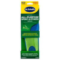 Dr. Scholl's Insoles, All-Purpose Sport & Fitness, Active, Shoe Size 6-10, Women's, 1 Each