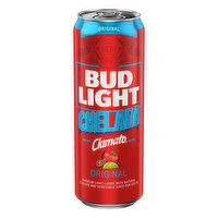 Bud Light Beer, Lager, Premium Light, Original, Chelada, 25 Ounce