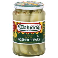 Nathan's Famous Kosher Spears, New York, 24 Ounce