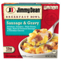 Jimmy Dean Breakfast Bowl, Sausage & Gravy, 7 Ounce