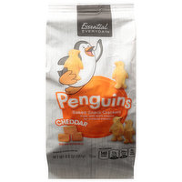 Essential Everyday Baked Snack Crackers, Penguins, Cheddar, 6.6 Ounce
