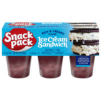 Snack Pack Pudding, Ice Cream Sandwich, 6 Each