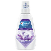 Crest 3D White 3D White Brilliance Alcohol Free Whitening Mouthwash, Clean Mint, 1 L (33.8 fl oz), 33.8 Ounce