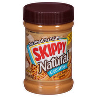 Skippy Peanut Butter Spread, Natural, Creamy, 15 Ounce