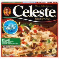 Celeste Deluxe Pizza for One, Individual Microwavable Frozen Pizza, 5.9 Ounce