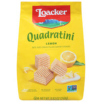 Loacker Quadratini Wafer Cookies, Lemon, Bite Size, 8.82 Ounce