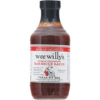 Wee Willy's Barbecue Sauce, Texas Pit, 20 Ounce