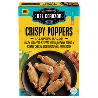 Del Corazón Crispy Poppers - Jalapeño Bacon, 7 Ounce