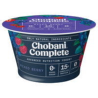 Chobani Complete Yogurt, Greek, Low-Fat, Mixed Berry, 5.3 Ounce