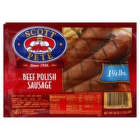Scott Pete Beef Polish Sausage, 20 Ounce