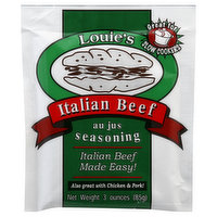 Louie's Seasoning, Au Jus, Italian Beef, 3 Ounce