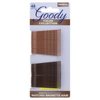 Goody Color Collection Bobby Pins, Brunette, 48 Each