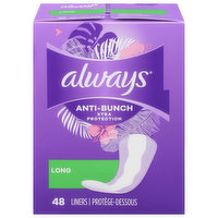 Always Liners, Anti-Bunch, Xtra Protection, Long, 48 Each