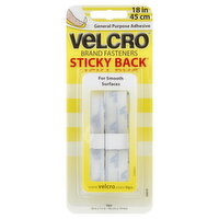 Velcro Sticky Back General Purpose Adhesive Fasteners, 18 Inch, White Tape, 1 Each