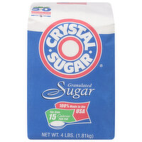 Crystal Sugar Sugar, Granulated, 4 Pound