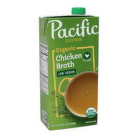 Pacific Foods Low Sodium Organic Free Range Chicken Broth, 32 Fluid ounce