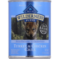 Blue Food for Dogs, Natural, Puppy, Turkey & Chicken Grill, 12.5 Ounce