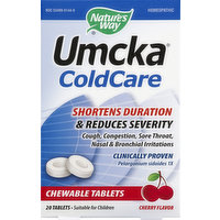 Nature's Way ColdCare, Chewable Tablets, Cherry Flavor, 20 Each