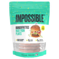 Impossible Burger Patties, Made from Plants, 6 Each