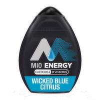 Mio Wicked Blue Citrus Naturally Flavored Liquid Water Enhancer with Caffeine & B Vitamins, 1.62 Fluid ounce