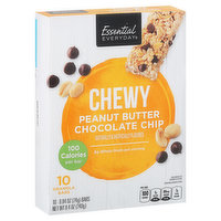 Essential Everyday Granola Bars, Peanut Butter Chocolate Chip, Chewy, 10 Each