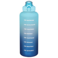 Primula Motivational Water Bottle, Blue Ombre, 64 Ounce, 1 Each