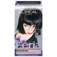 Feria Permanent Haircolour Gel, Bright Black 21, 1 Each