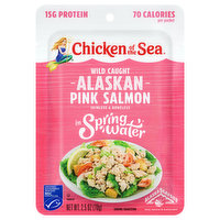 Chicken of the Sea Pink Salmon, Alaskan, Skinless & Boneless, 2.5 Ounce