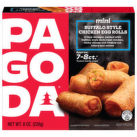 Pagoda Chicken Egg Rolls, Mini, Buffalo Style, 8 Ounce