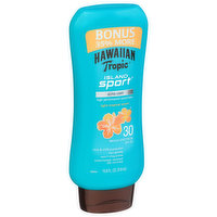 Hawaiian Tropic Island Sport Sunscreen, High Performance, Light Tropical Scent, Broad Spectrum SPF 30, 10.8 Fluid ounce