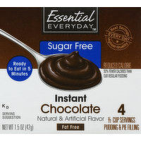 Essential Everyday Pudding & Pie Filling, Sugar Free, Instant Chocolate, 1.5 Ounce