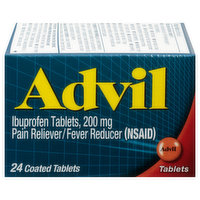 Advil Ibuprofen, 200 mg, Coated Tablets, 24 Each