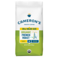 Cameron's Coffee, Organic, Whole Bean, Dark Roast, French Roast, 28 Ounce