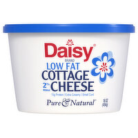 Daisy Pure & Natural Cottage Cheese, Low Fat, Small Curd, 2% Milkfat, 16 Ounce