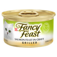 Fancy Feast Gourmet Cat Food, Grilled, Salmon Feast in Gravy, 3 Ounce