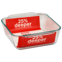 PYREX Baking Dish, Deep Glass, 2.6 qt, with Lid, 1 Each