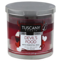 Tuscany Candle Candle, Devil's Food, with Essential Oils, 1 Each