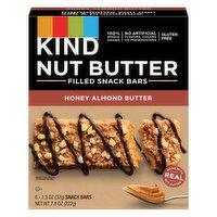 Kind Filled Snack Bars, Honey Almond Butter, Nut Butter, 6 Each