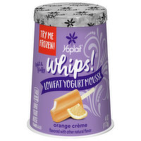 Yoplait Whips! Yogurt Mousse, Low Fat, Orange Creme